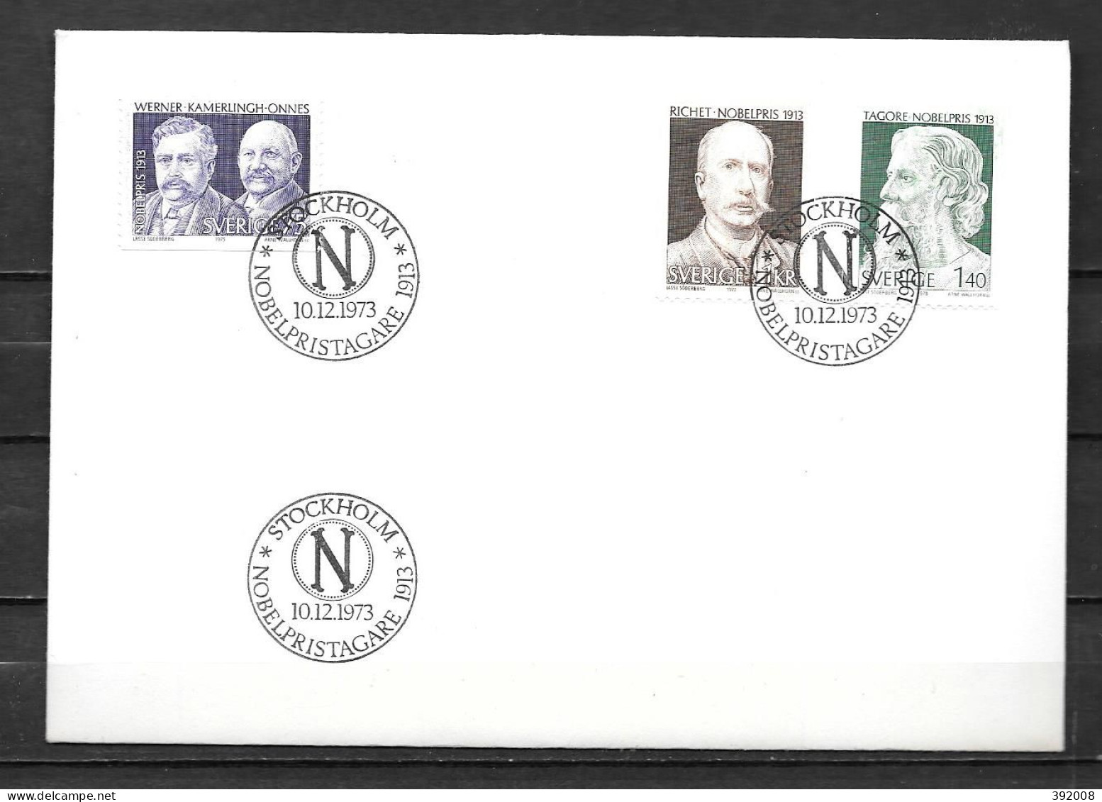 1973 - 812 à 814 - Lauréats Du Prix Nobel - 4 - FDC