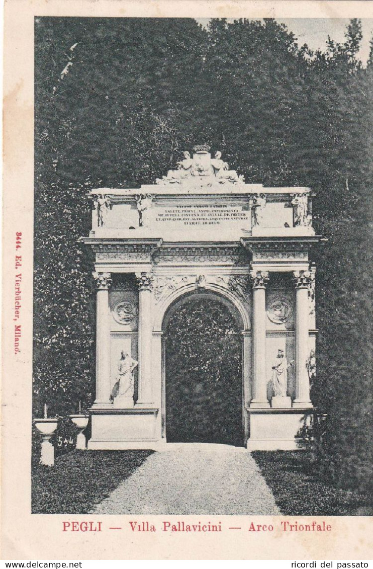 Cartolina Pegli ( Genova ) Villa Pallavicini - Arco Trionfale - Genova (Genoa)