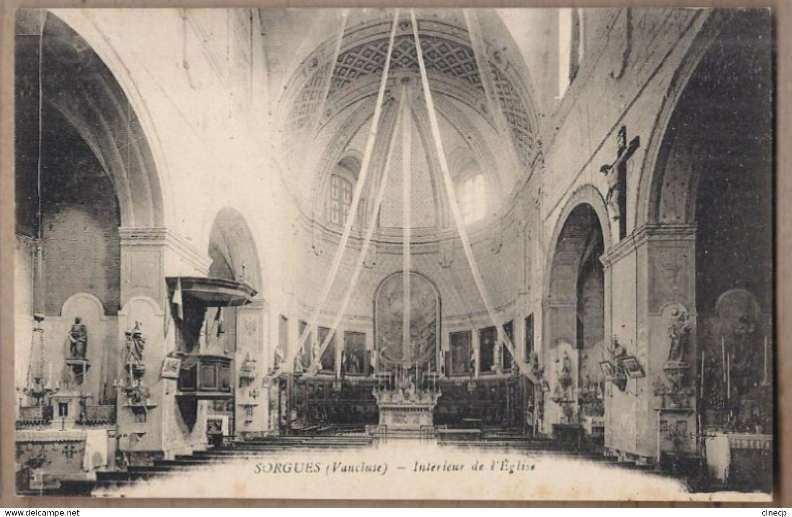 CPA 84 - SORGUES - Intérieur De L'Eglise - TB PLAN EDIFICE RELIGIEUX - Sorgues