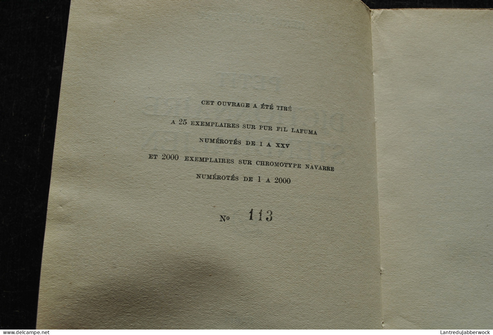 Henri MARTINEAU Petit Dictionnaire Stendhalien Le Divan 1948 Tirage Limité 113/2000 STENDHAL Personnages RARE - 1901-1940