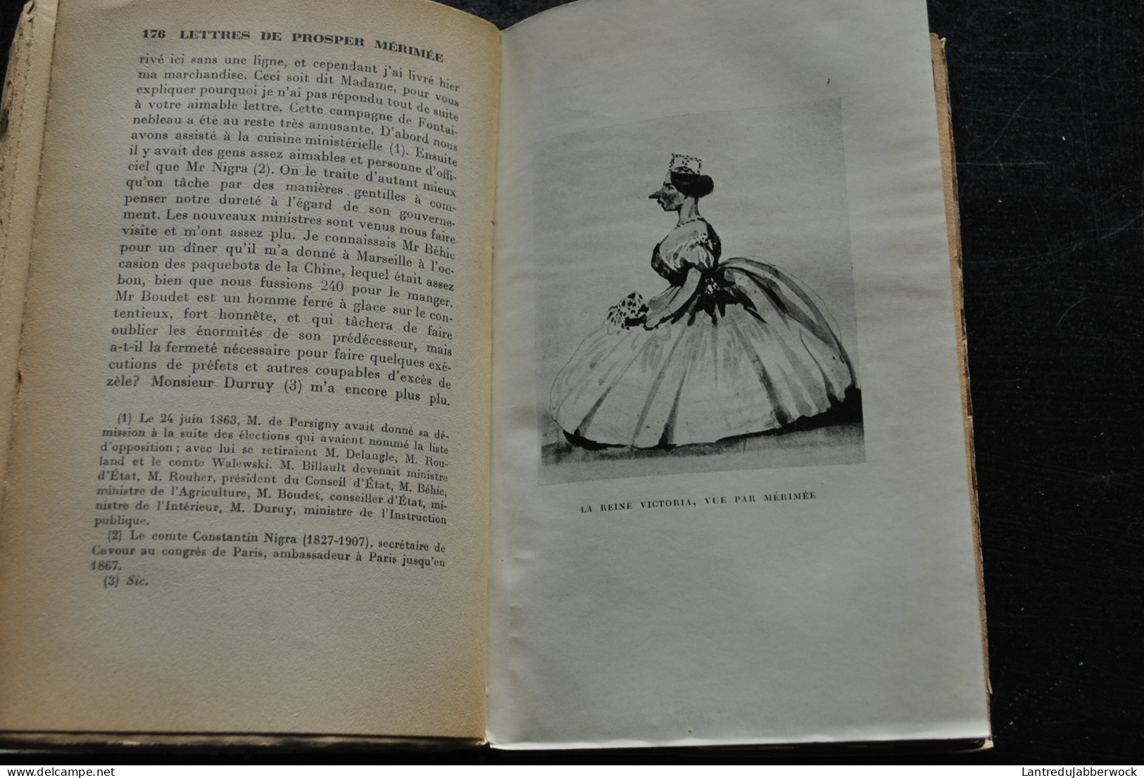 Lettres de Mérimée à la Comtesse de Boigne Plon 1933 4è mille - introduction et notes de Laurent SERCEY