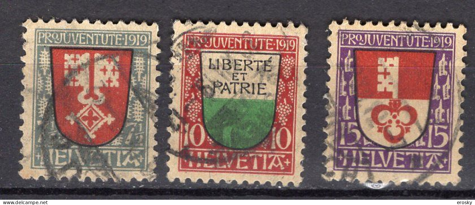 T2761 - SUISSE SWITZERLAND Yv N°173/75 Pro Juventute - Used Stamps