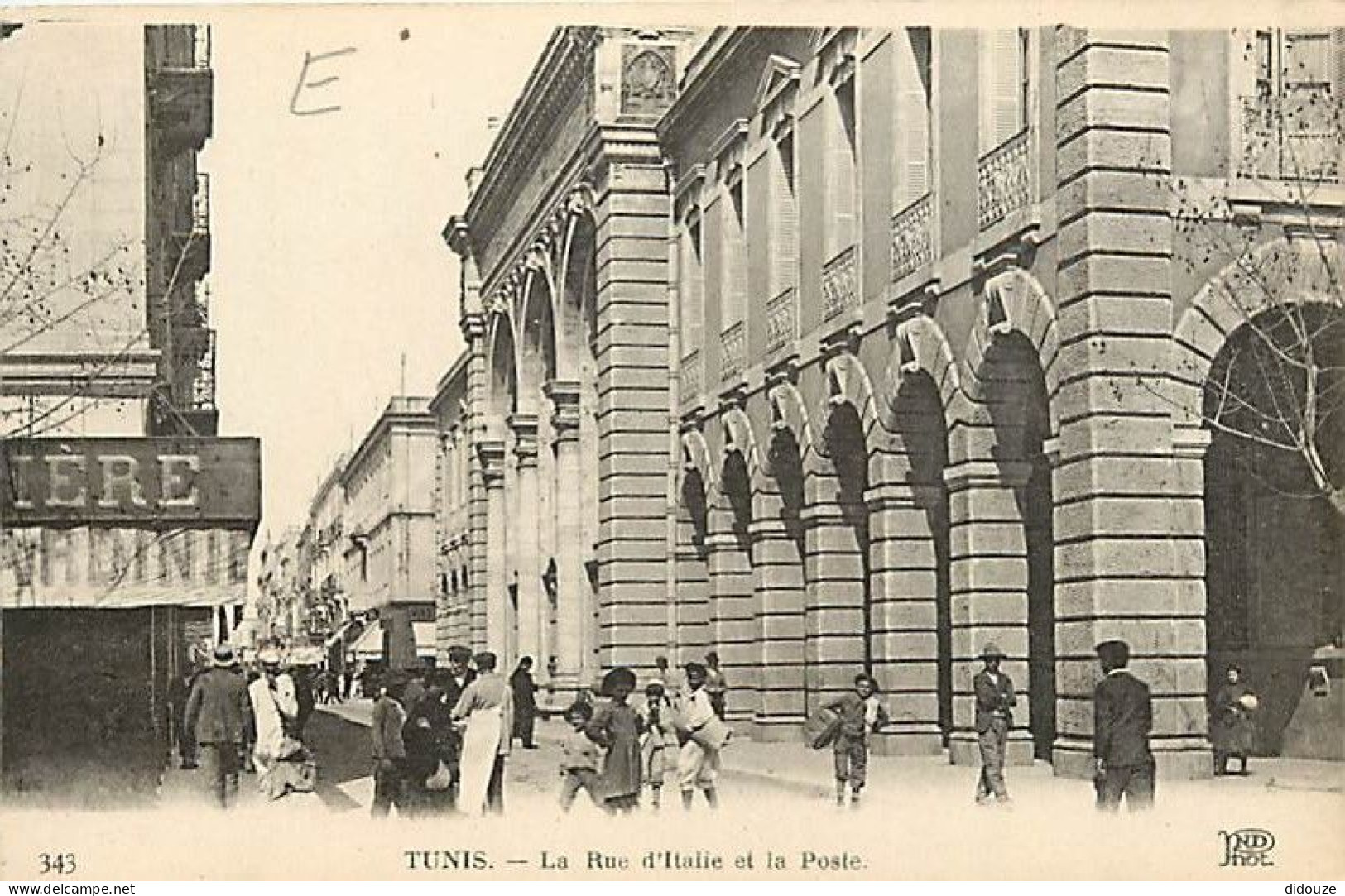 Tunisie - Tunis - La Rue D'Italie Et La Poste - Animée - CPA - Carte Neuve - Voir Scans Recto-Verso - Tunesien