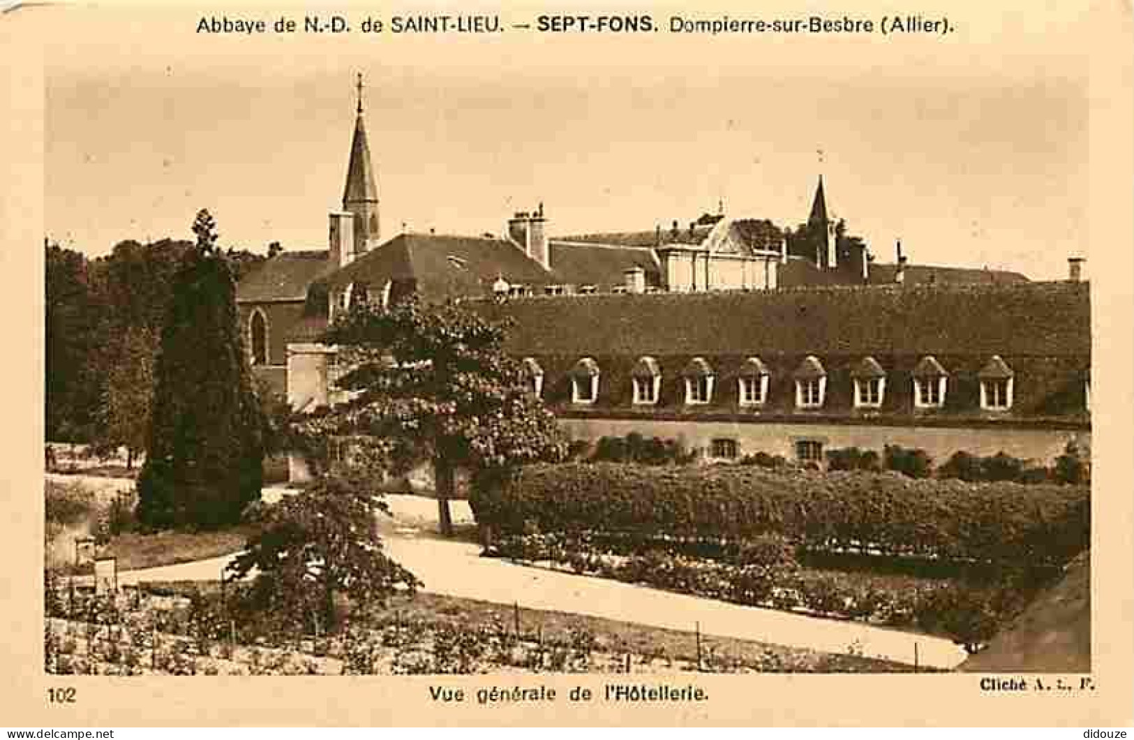 03 - Dompierre Sur Bresbre - Abbaye De N D De Saint Leu - Sept Fons - Vue Générale De L'Hotellerie - Carte Neuve - CPA - - Autres & Non Classés