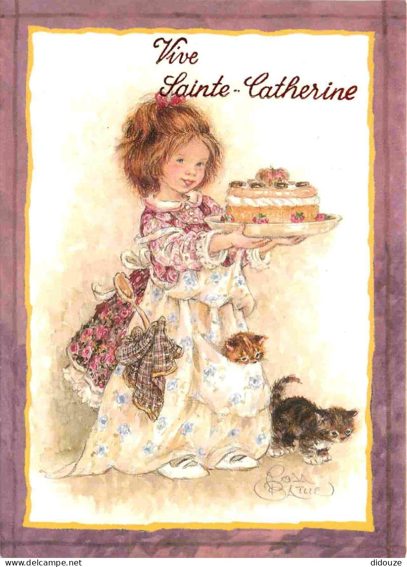 Enfants - Illustration - Dessin - Rosa Batlle - Sainte Catherine - Gateau - CPM - Carte Neuve - Voir Scans Recto-Verso - Children's Drawings