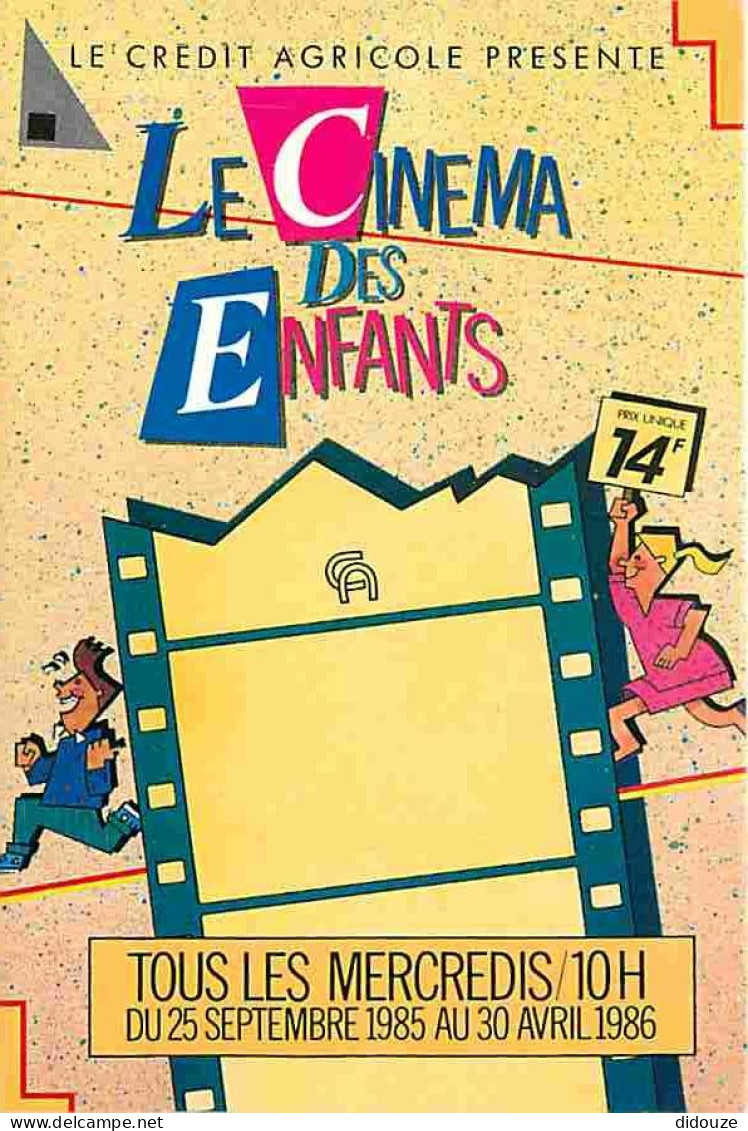 Cinema - Autres - Le Cinéma Des Enfants 1986 - Carte Publicitaire Crédit Agricole - CPM - Voir Scans Recto-Verso - Other & Unclassified