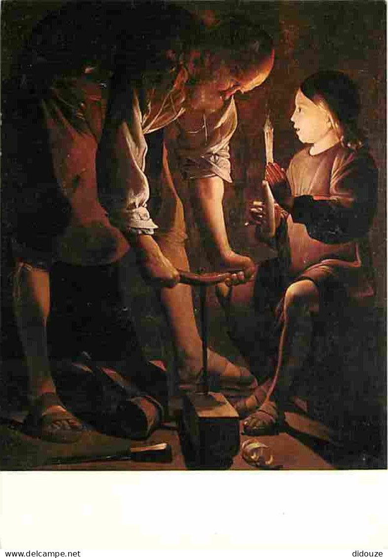 Art - Peinture - Georges De La Tour - Saint Joseph Charpentier - Musée Du Louvres De Paris - Carte Neuve - CPM - Voir Sc - Peintures & Tableaux