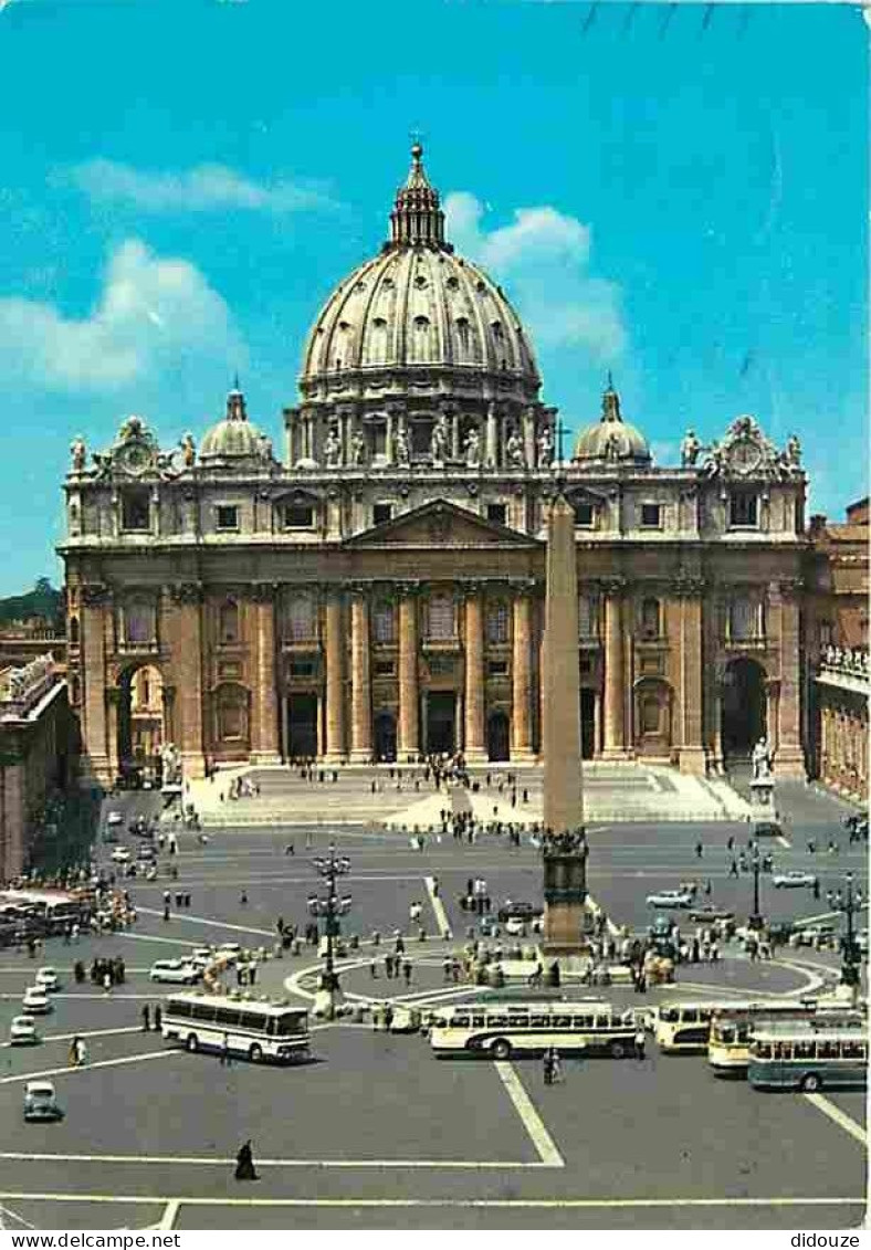Vatican - La Basilique Saint Pierre - Automobiles - Autocar - Bus - CPM - Voir Scans Recto-Verso - Vaticano (Ciudad Del)