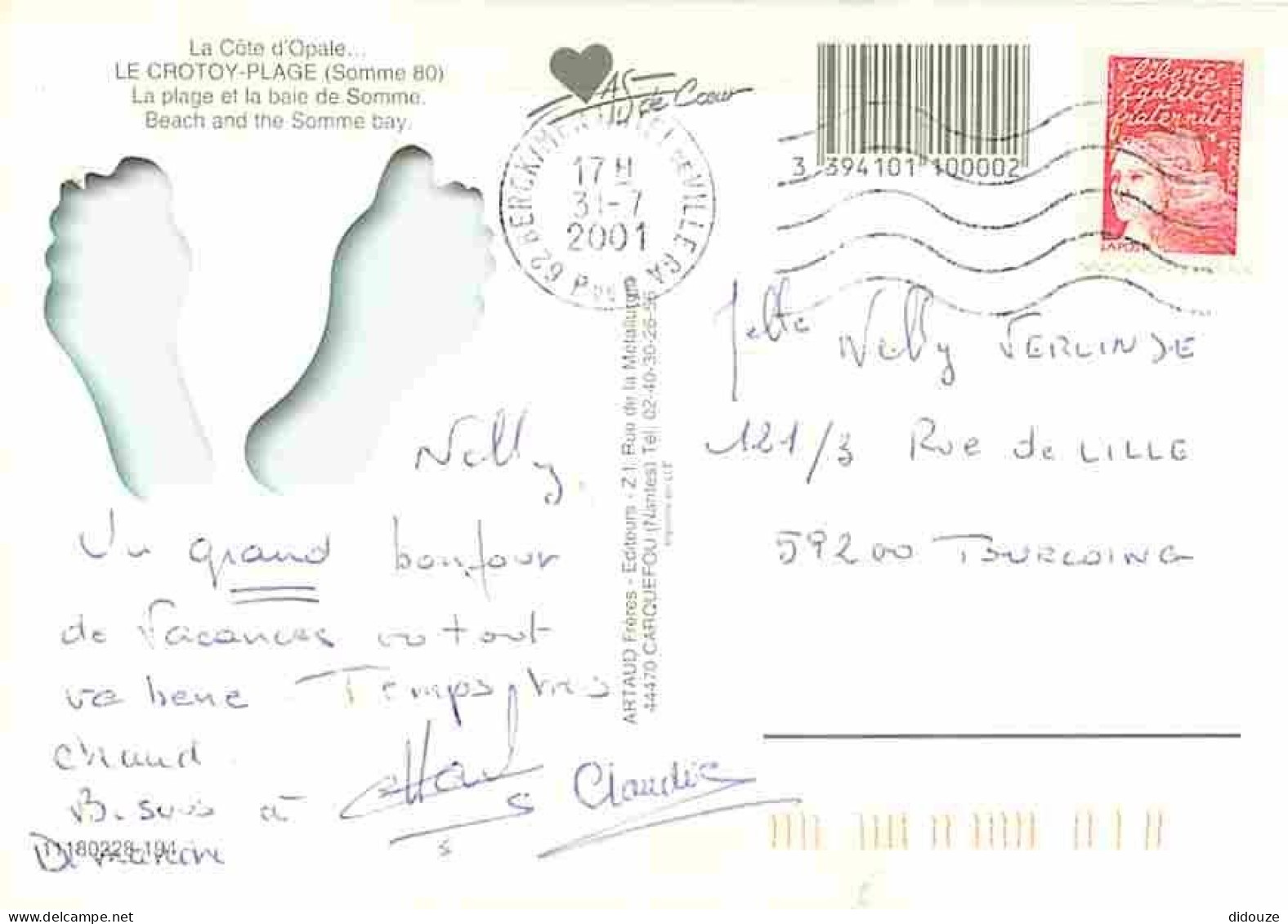 80 - Le Crotoy - La Plage Et La Baie De Somme - Pieds - CPM - Voir Scans Recto-Verso - Le Crotoy