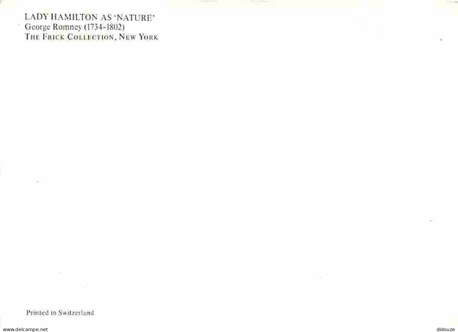 Art - Peinture - George Romney - Lady Hamilton As Nature - Chiens - CPM - Voir Scans Recto-Verso - Peintures & Tableaux