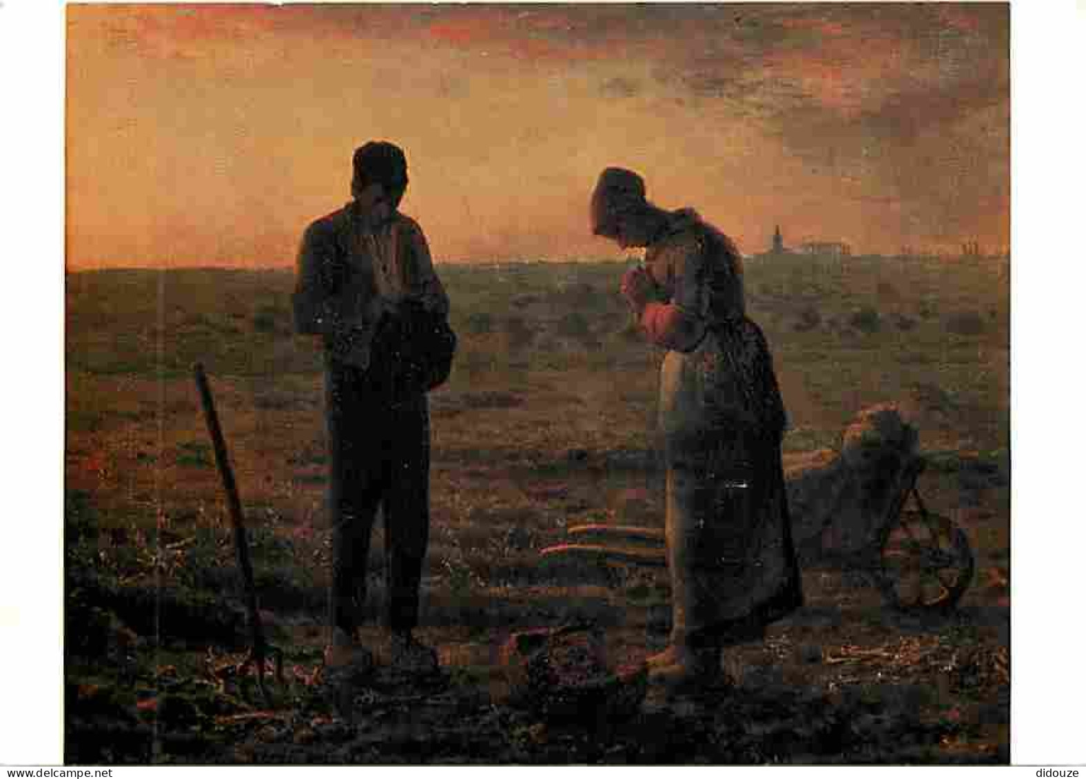 Art - Peinture - Jean François Millet - L'Angélus - CPM - Voir Scans Recto-Verso - Peintures & Tableaux