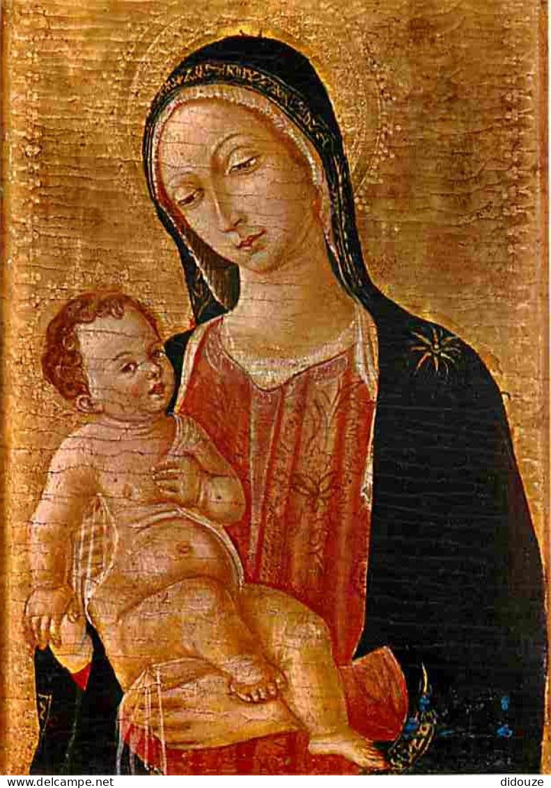 Art - Peinture Religieuse - Pinacoteca De Montserrat - Madonna - Mateo De Giovanni - CPM - Voir Scans Recto-Verso - Schilderijen, Gebrandschilderd Glas En Beeldjes