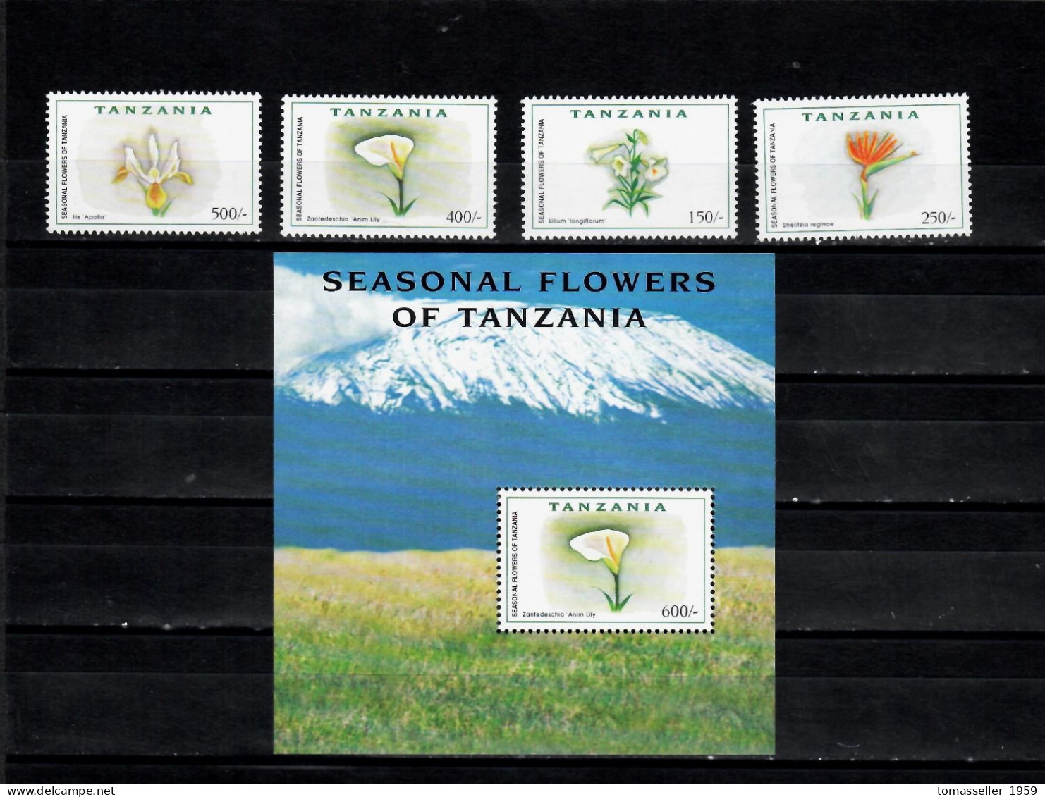 Tanzania-1999 Flowers. .MNH** - Tanzania (1964-...)