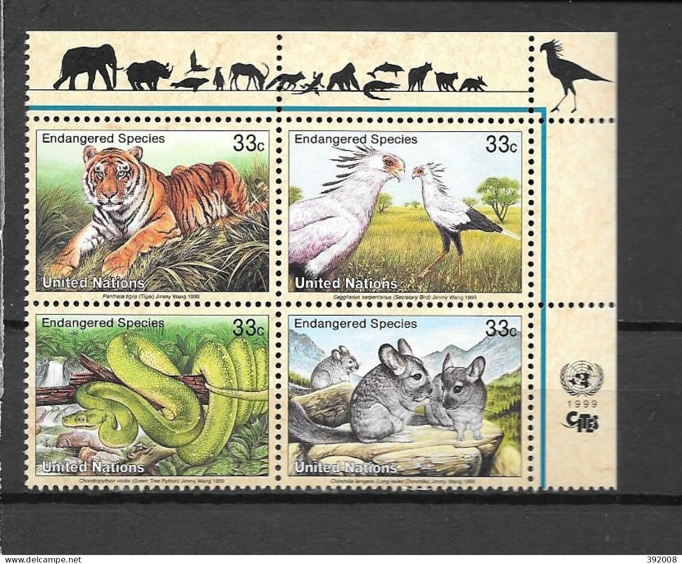 1999 - 803 à 806 **MNH - Espèces En Danger - 1 - Nuovi