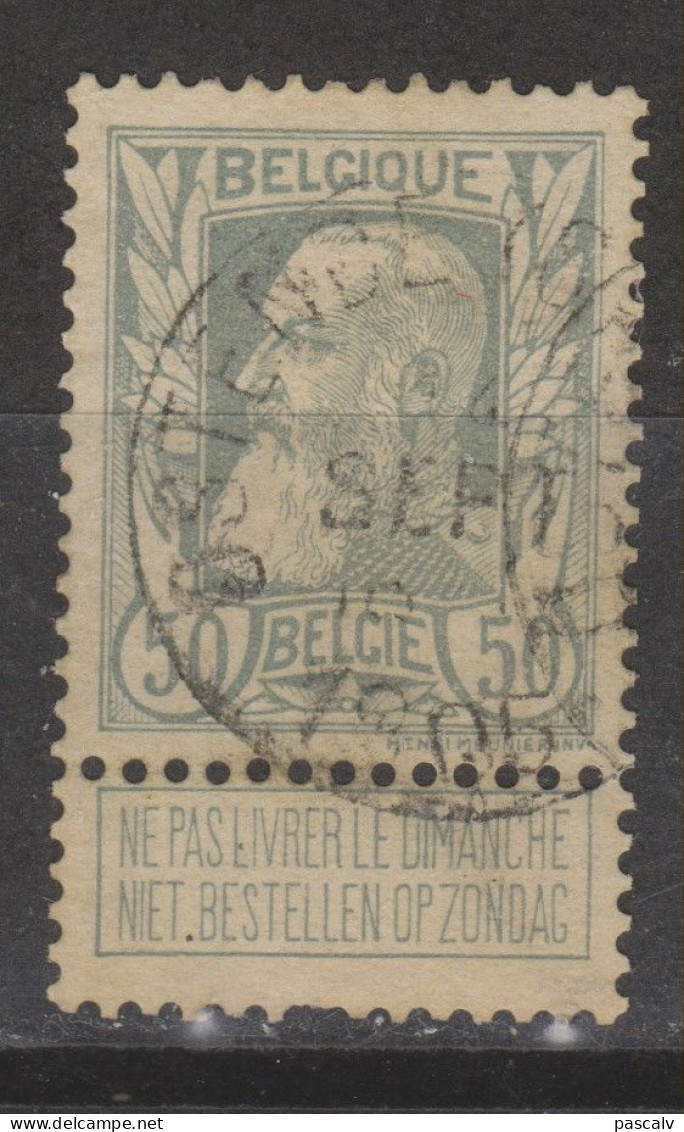 COB 78 Oblitération Centrale OSTENDE (STATION) - 1905 Thick Beard