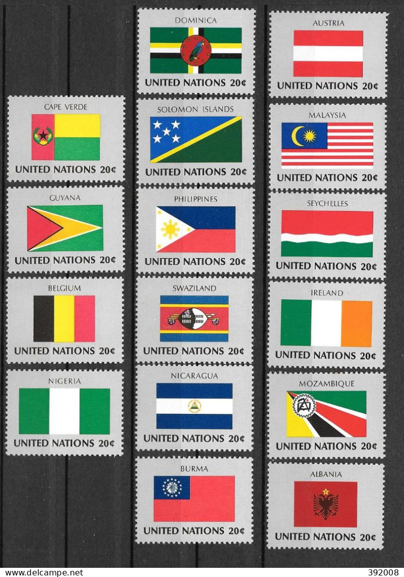 1982 - 365 à 380 **MNH - DRAPEAUX - Unused Stamps