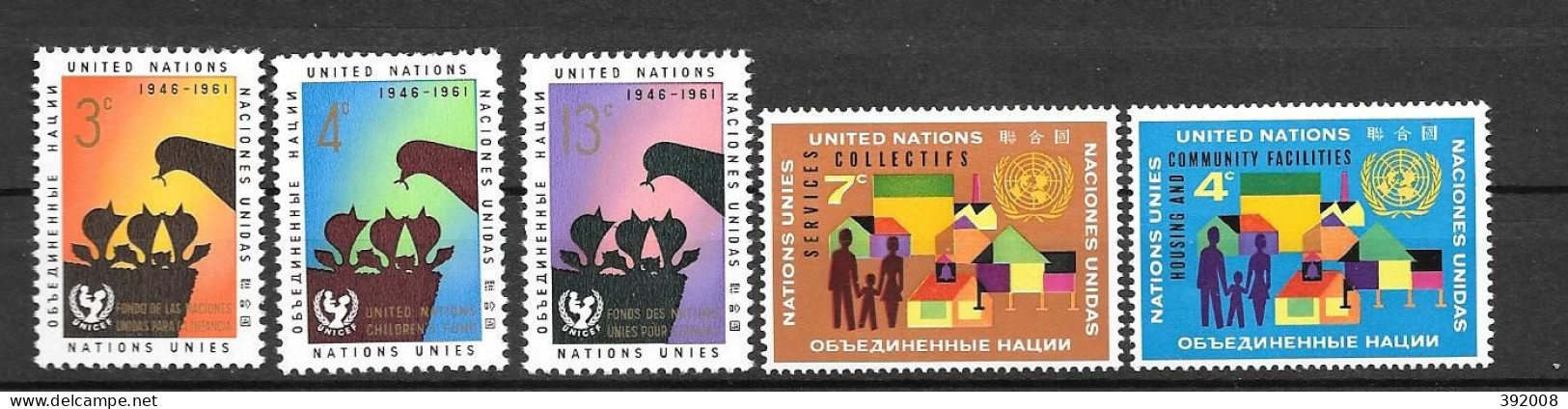1961 / 1962 - 93 à 97 **MNH - Unused Stamps