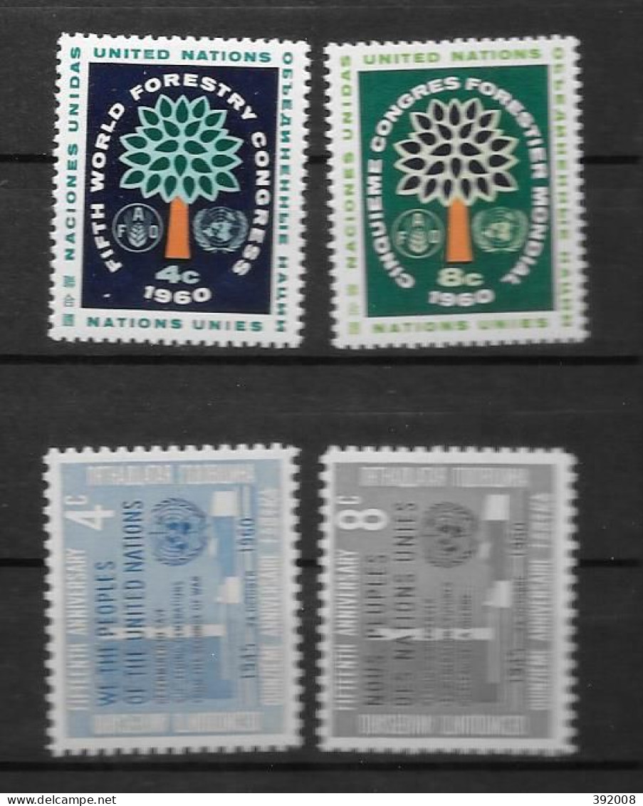 1960 - 74 à 75 + 80 à 81 **MNH - Ongebruikt