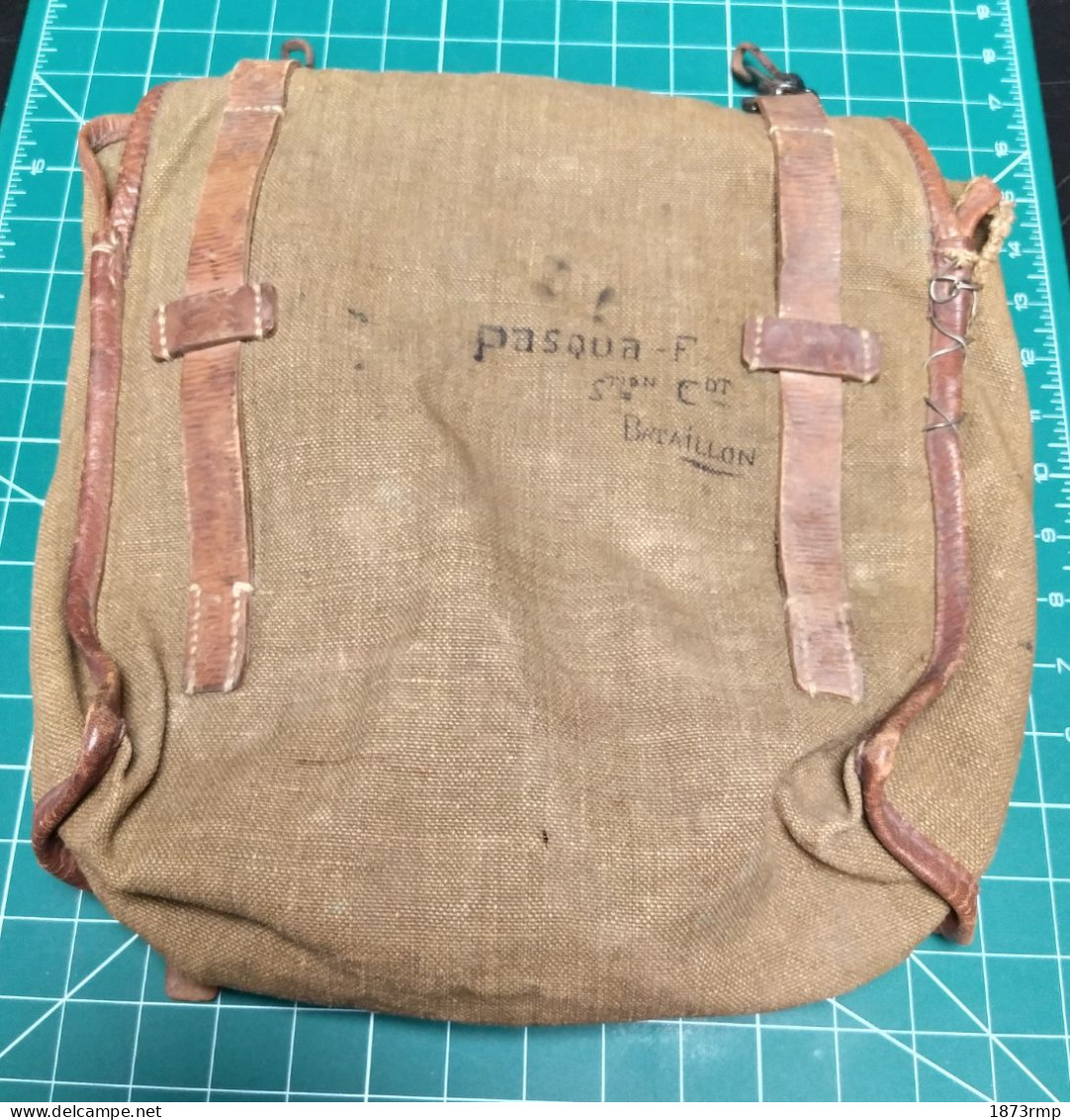 ATTRIBUE SAC A DOS INFERIEUR MODELE 35, WW2 FRANCE 40 - Equipement
