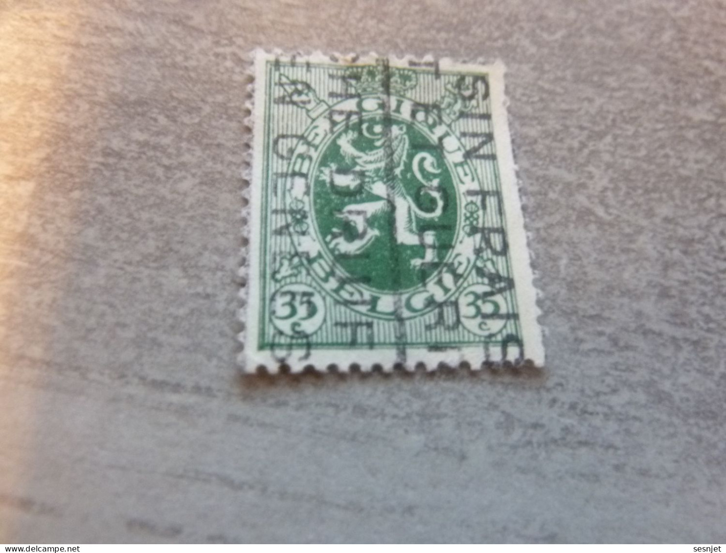 Belgique - Armoirie - Lion - 35c. - Vert - Oblitéré - Année 1930 - - Used Stamps