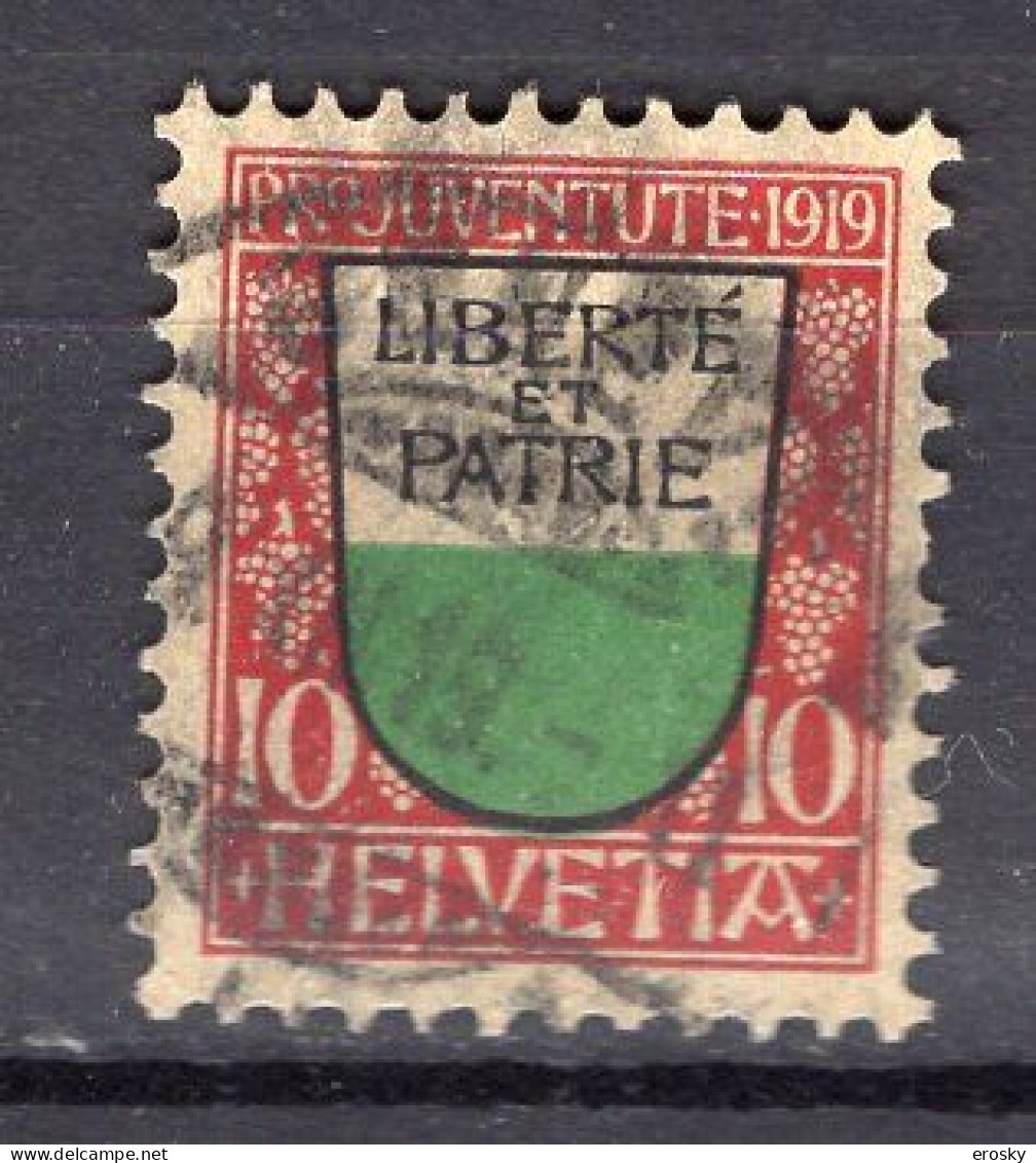 T2765 - SUISSE SWITZERLAND Yv N°174 Pro Juventute Defecteuse - Used Stamps