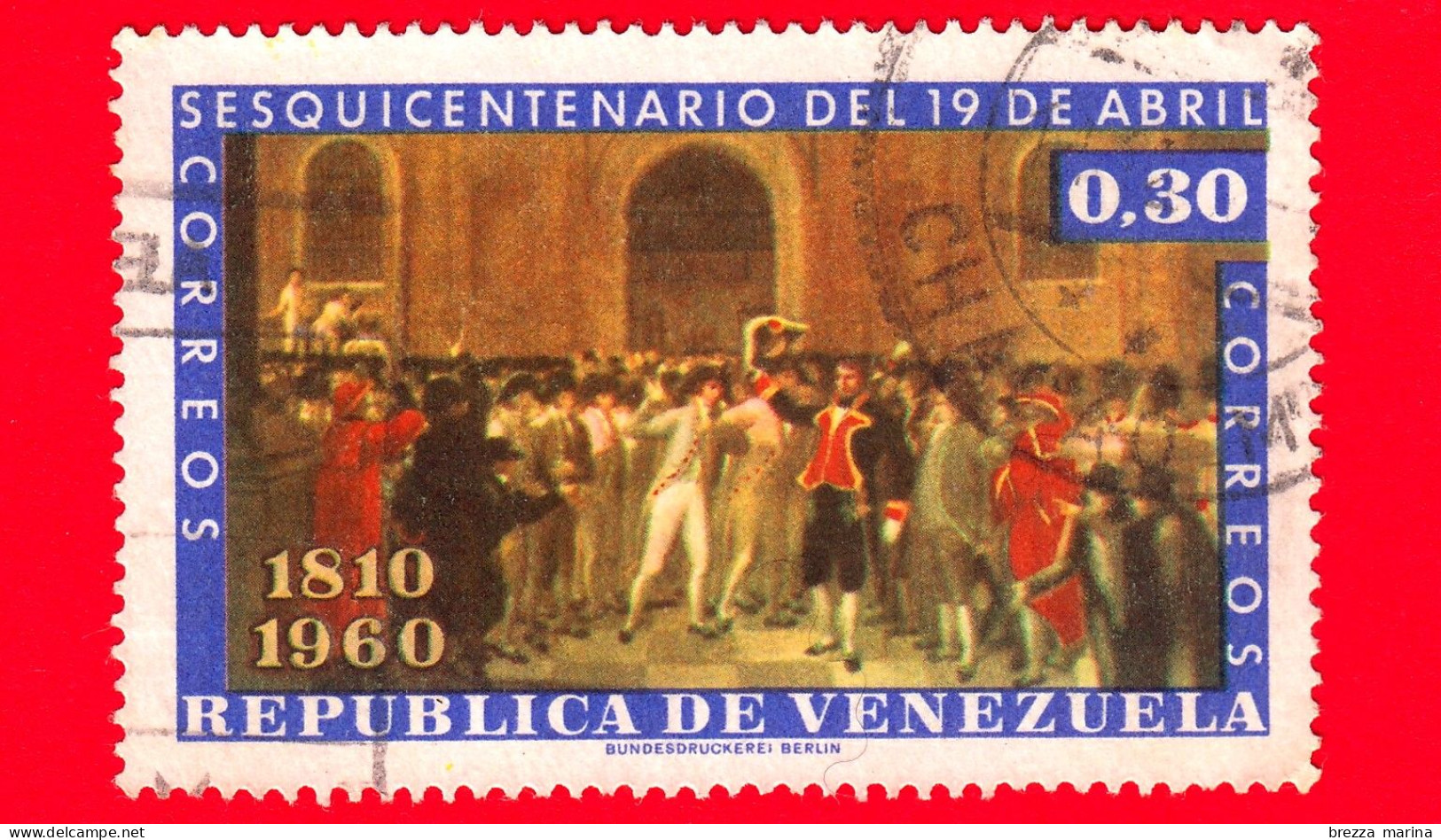 VENEZUELA - Usato - 1960 - 150 Anni Della Rivoluzione Dell'aprile 1810 - Rivoluzionari - 0.30 - Venezuela