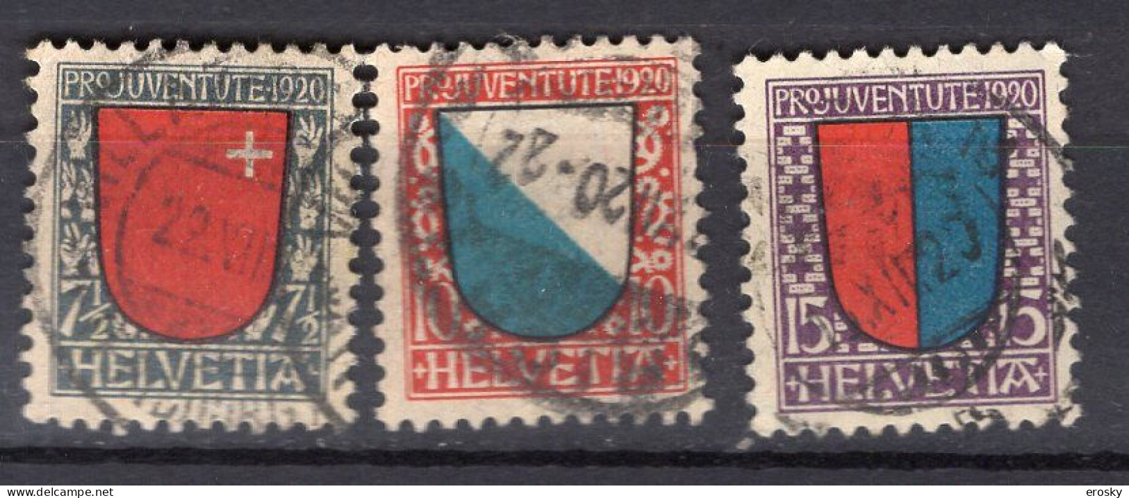 T2769 - SUISSE SWITZERLAND Yv N°176/78 Pro Juventute - Gebraucht