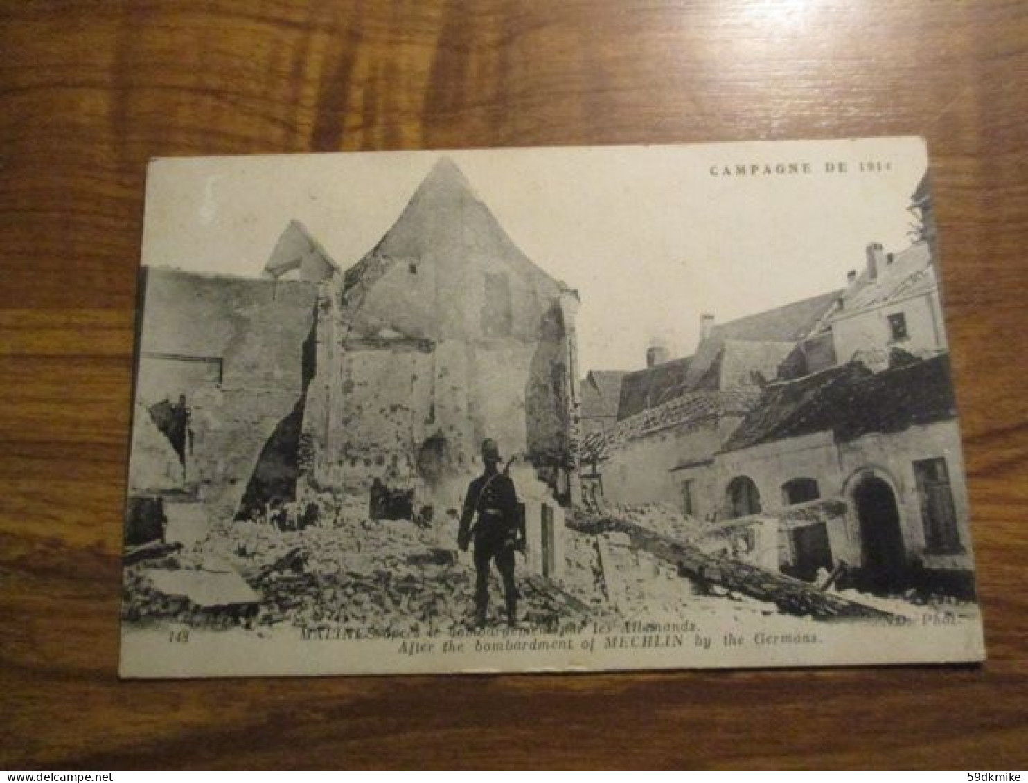 CPA Malines Après Le Bombardement Par Les Allemands - Machelen