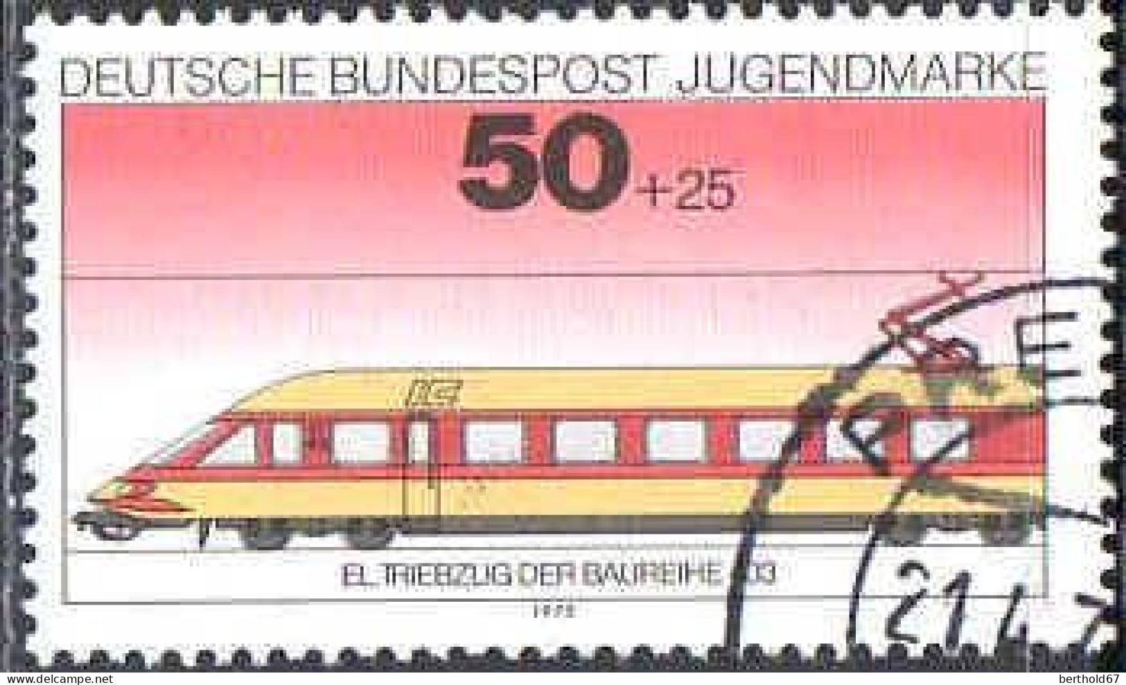 RFA Poste Obl Yv: 685/688 Für Die Jugend Locomotives (TB Cachet Rond) (Thème) - Trains