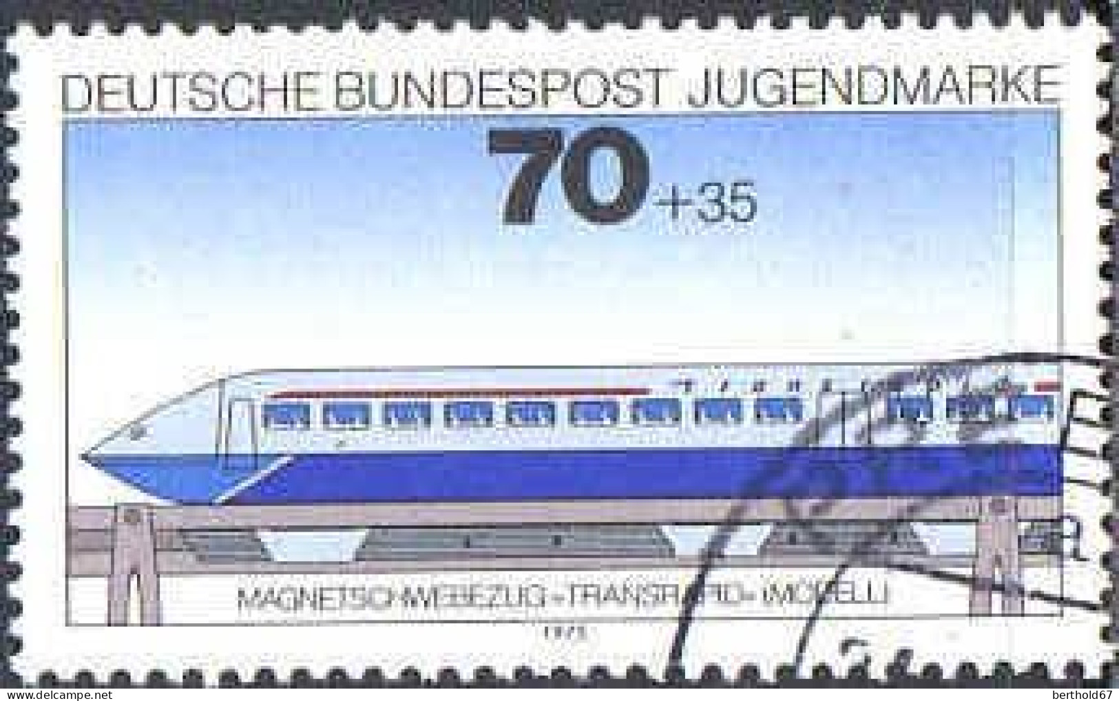 RFA Poste Obl Yv: 685/688 Für Die Jugend Locomotives (TB Cachet Rond) (Thème) - Eisenbahnen