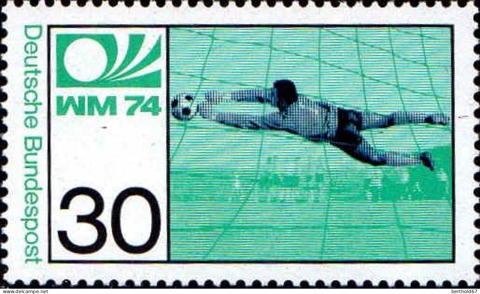 RFA Poste N** Yv: 657/658 Coupe Du Monde De Football Allemagne (Thème) - 1974 – West Germany