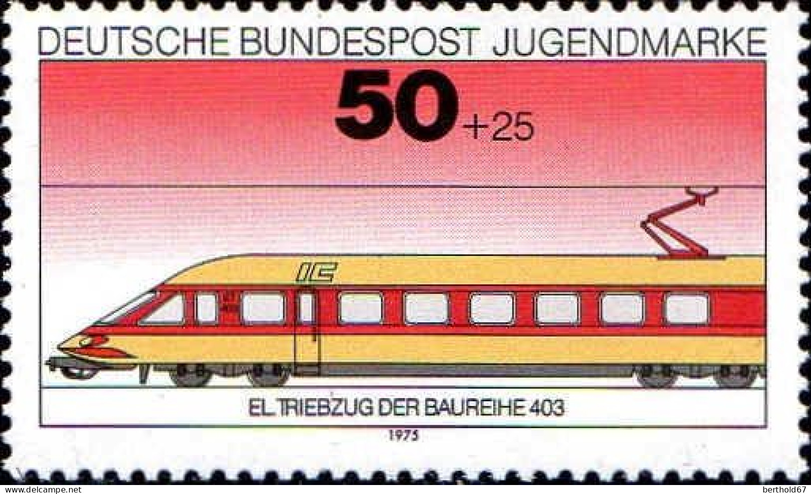 RFA Poste N** Yv: 685/688 Für Die Jugend Locomotives (Thème) - Eisenbahnen