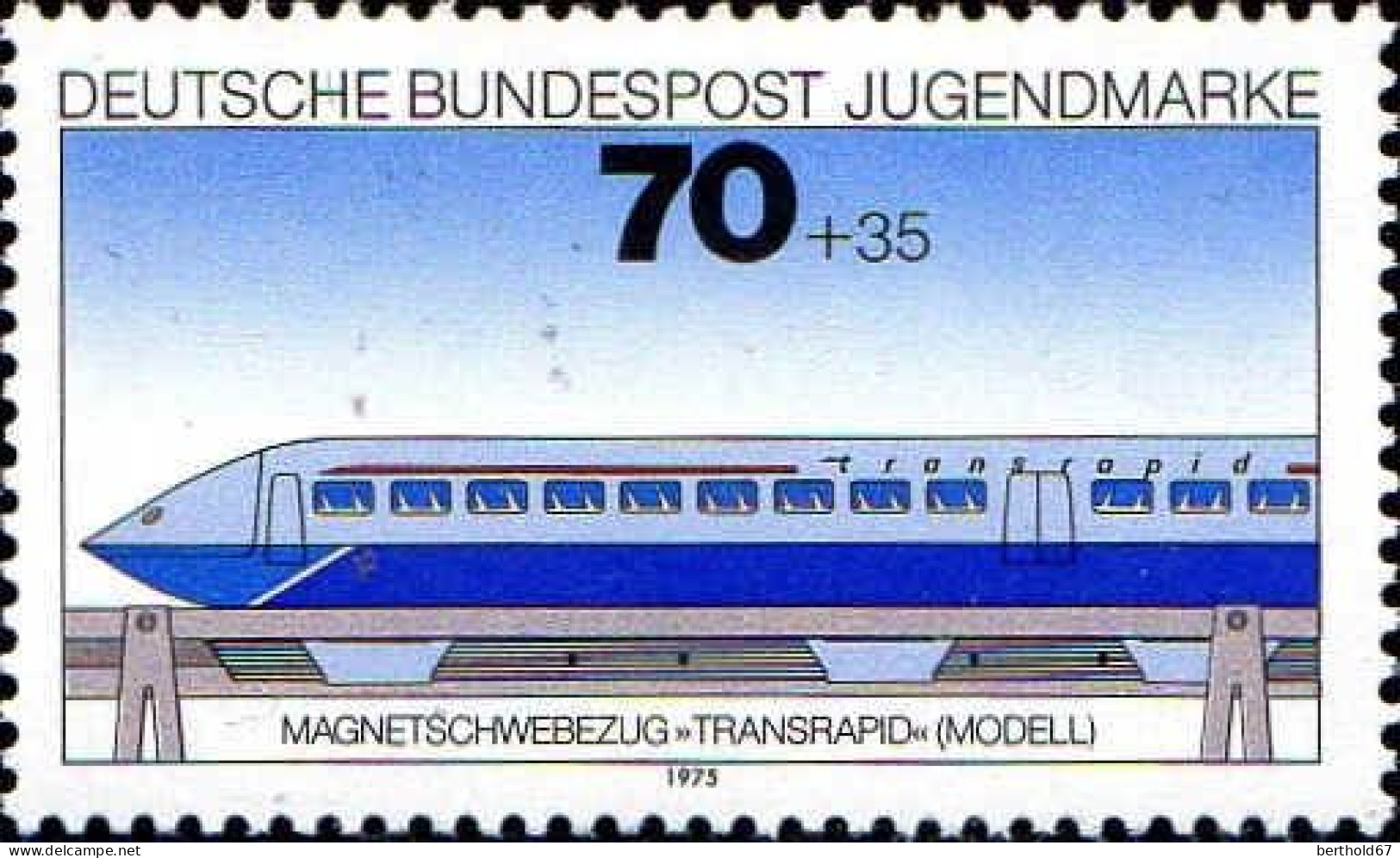 RFA Poste N** Yv: 685/688 Für Die Jugend Locomotives (Thème) - Trains
