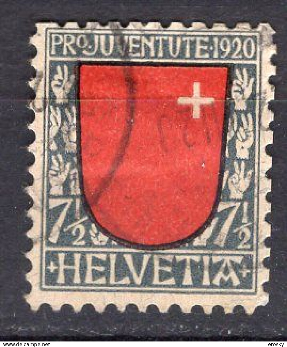 T2775 - SUISSE SWITZERLAND Yv N°176 Pro Juventute Defecteuse - Used Stamps