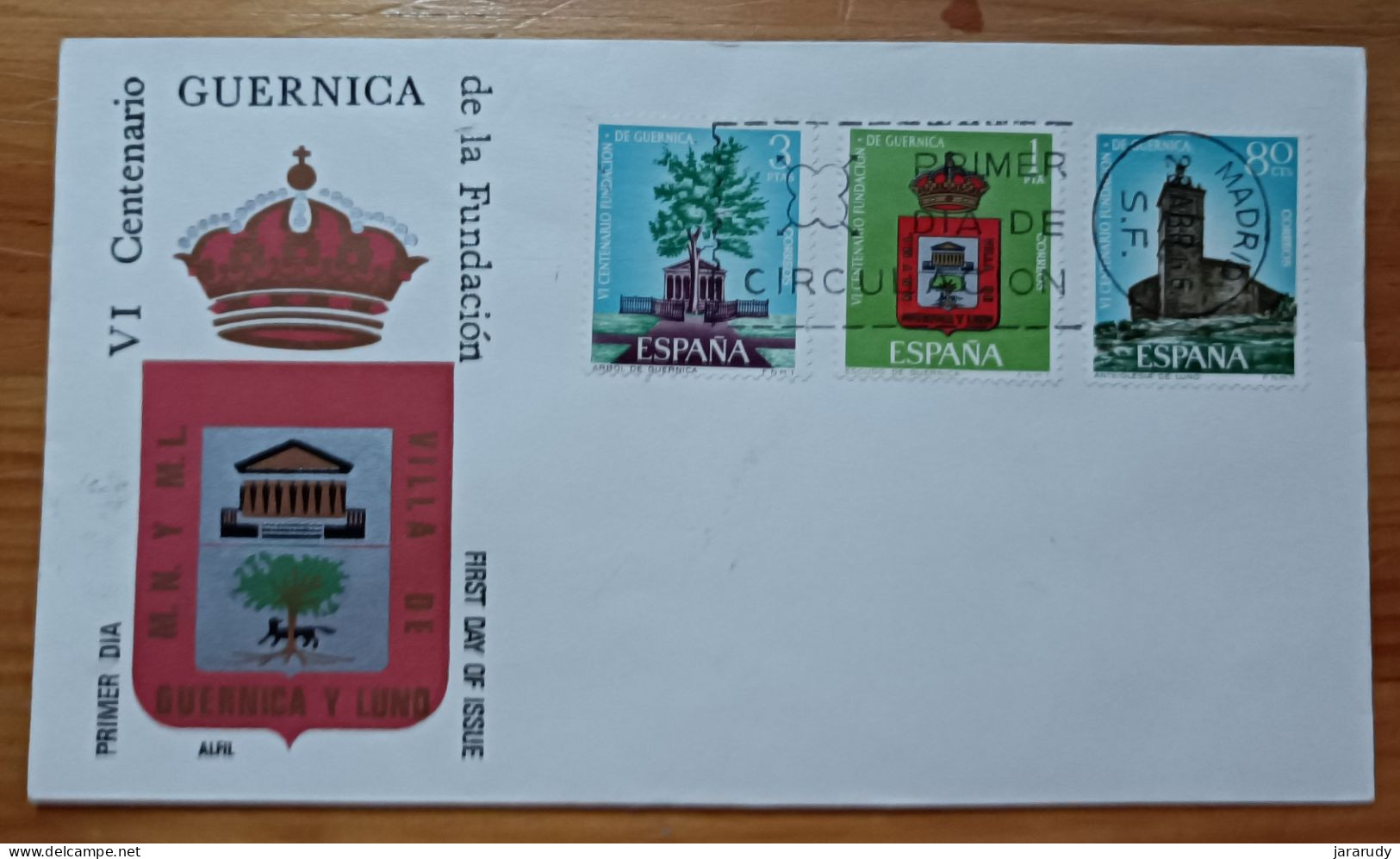 ESPAÑA ANIVERSARIO 1966 FDC/SPD MNH - FDC