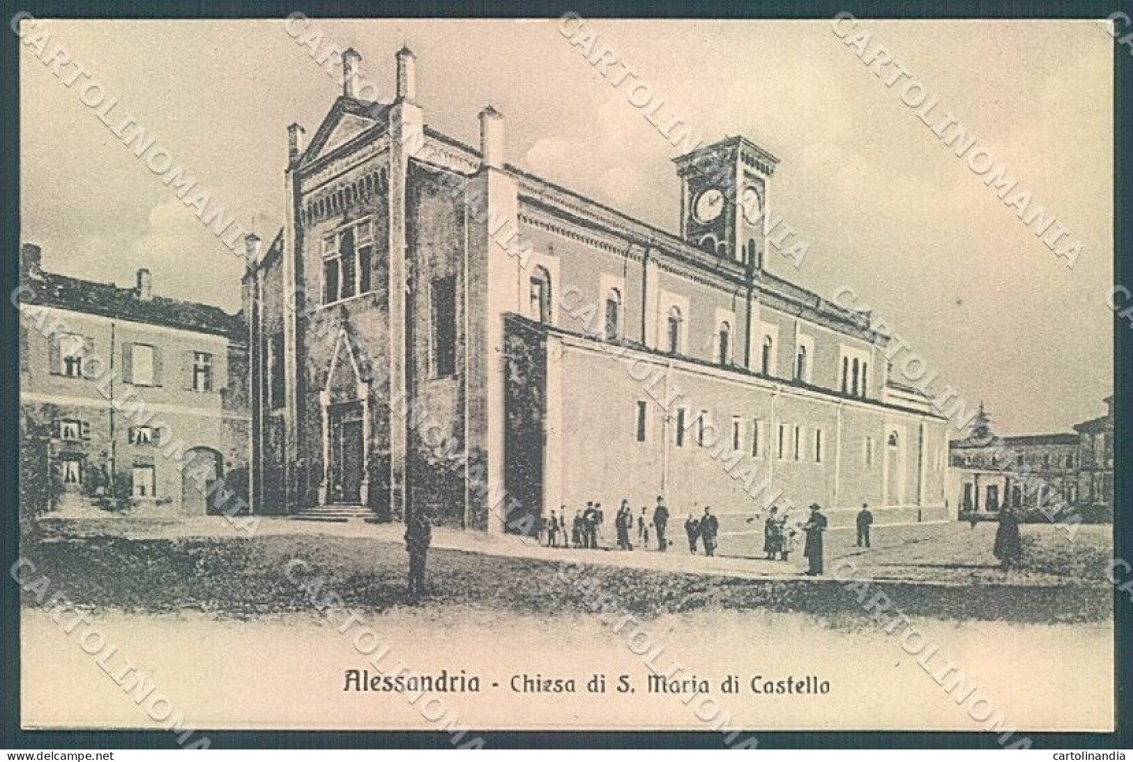 Alessandria Città Chiesa S. Maria Di Castello Cartolina JK3660 - Alessandria