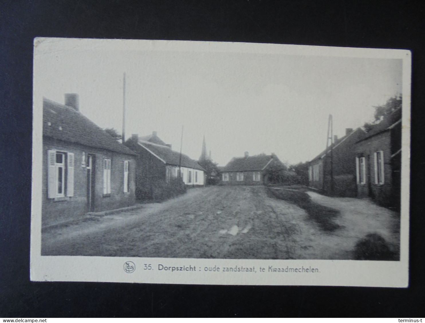 Kwaadmechelen. Dorpszicht:oude Zandstraat - Ham