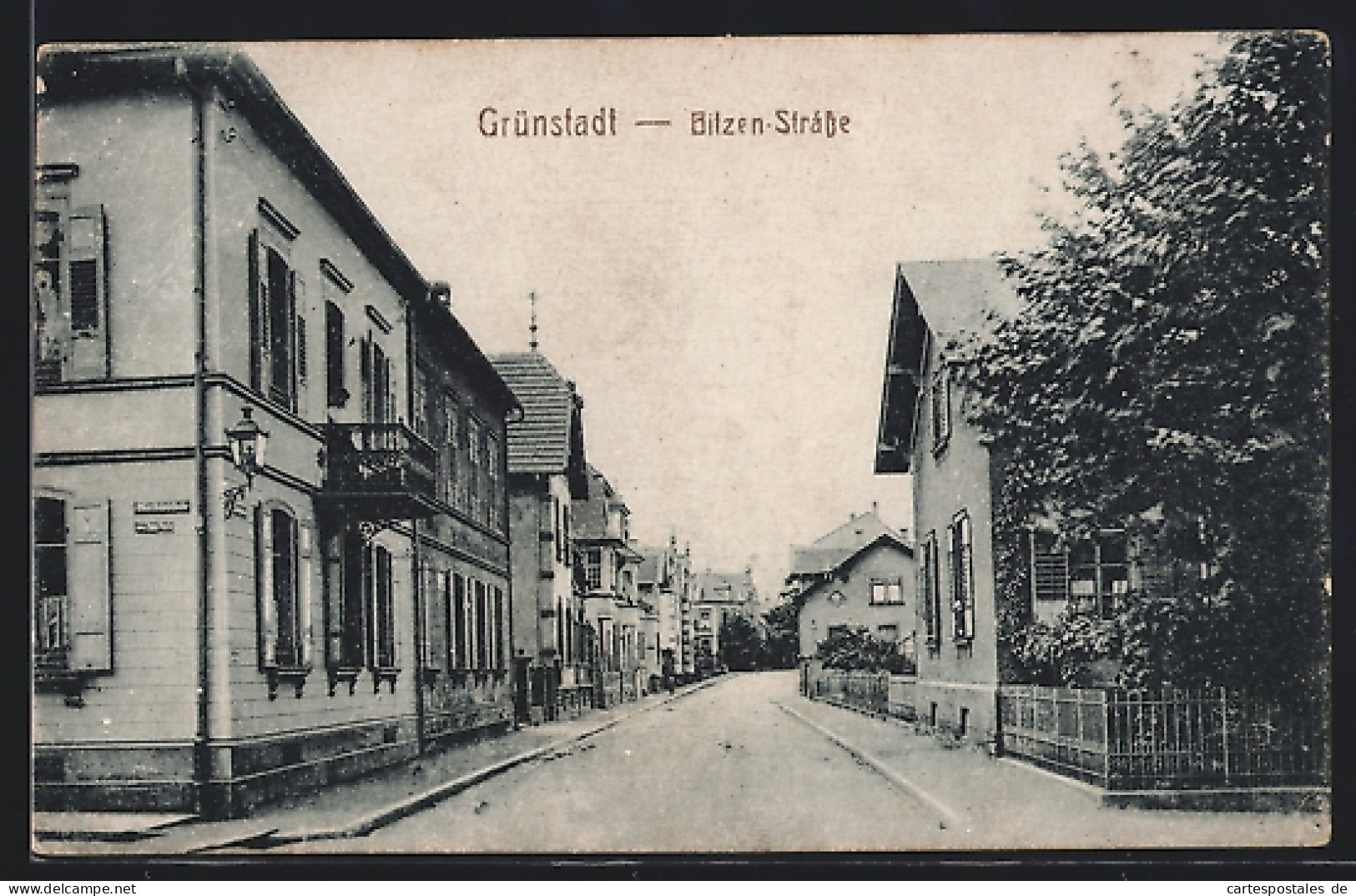 AK Grünstadt / Pfalz, Partie In Der Bilzen-Strasse  - Grünstadt