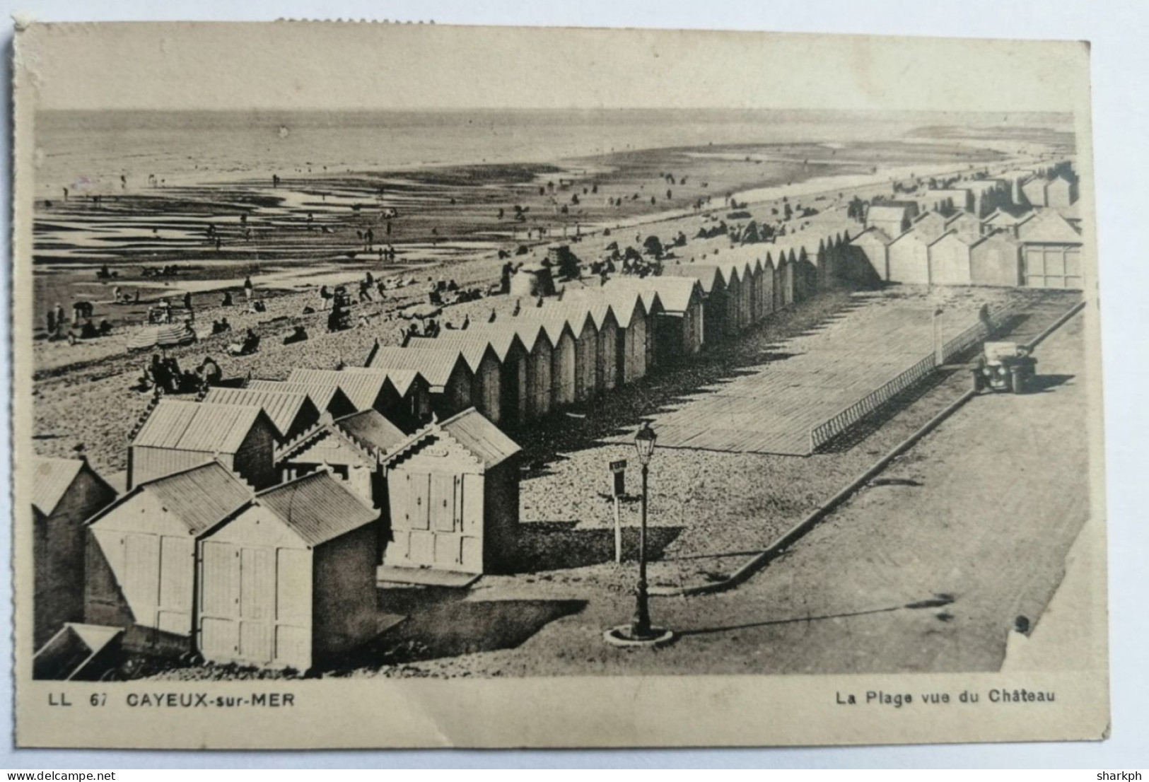 CPA CAYEUX SUR MER "La Plage Vue Du Chateau " - Cayeux Sur Mer