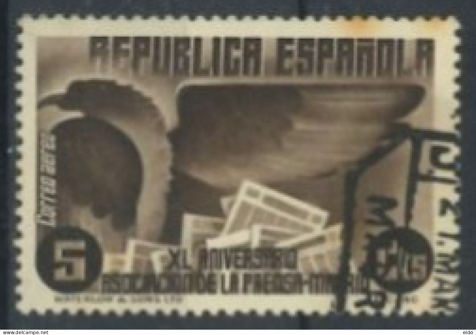 SPAIN,  1936 - AIRMAIL STAMP, # 559, USED. - Used Stamps