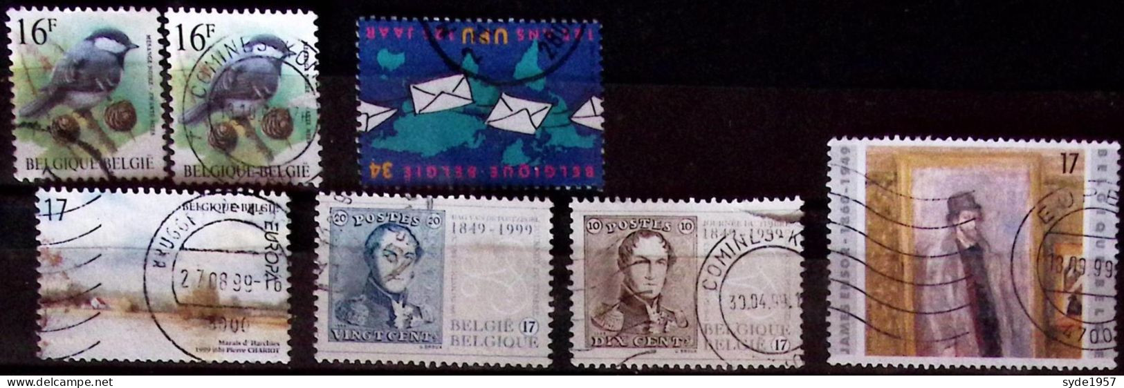 Belgique 1999 7 Timbres Oblitérés, Liste COB Ci-dessous - Used Stamps