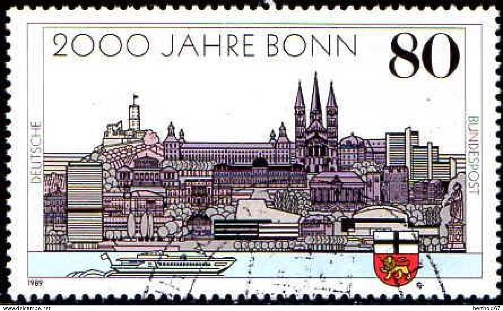 RFA Poste Obl Yv:1234 Mi:1402 Bonn (cachet Rond) (Thème) - Churches & Cathedrals