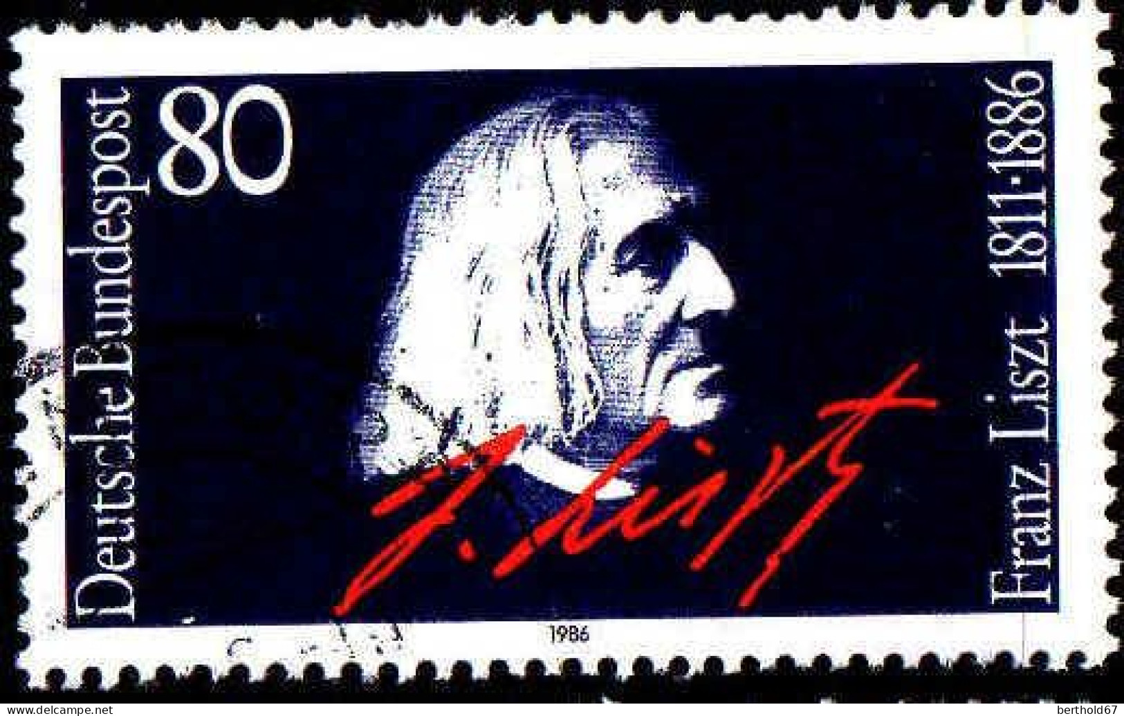 RFA Poste Obl Yv:1117 Mi:1285 Frantz Liszt Compositeur (cachet Rond) (Thème) - Musique