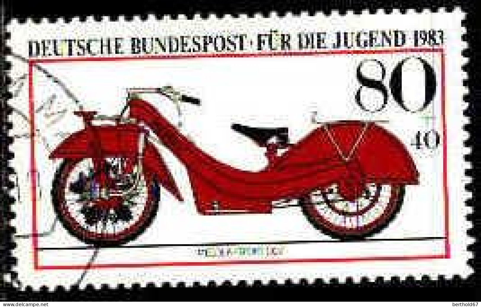 RFA Poste Obl Yv:1002 Mi:1170 Für Die Jugend Megola-Sport 1922 (Beau Cachet Rond) (Thème) - Motorbikes