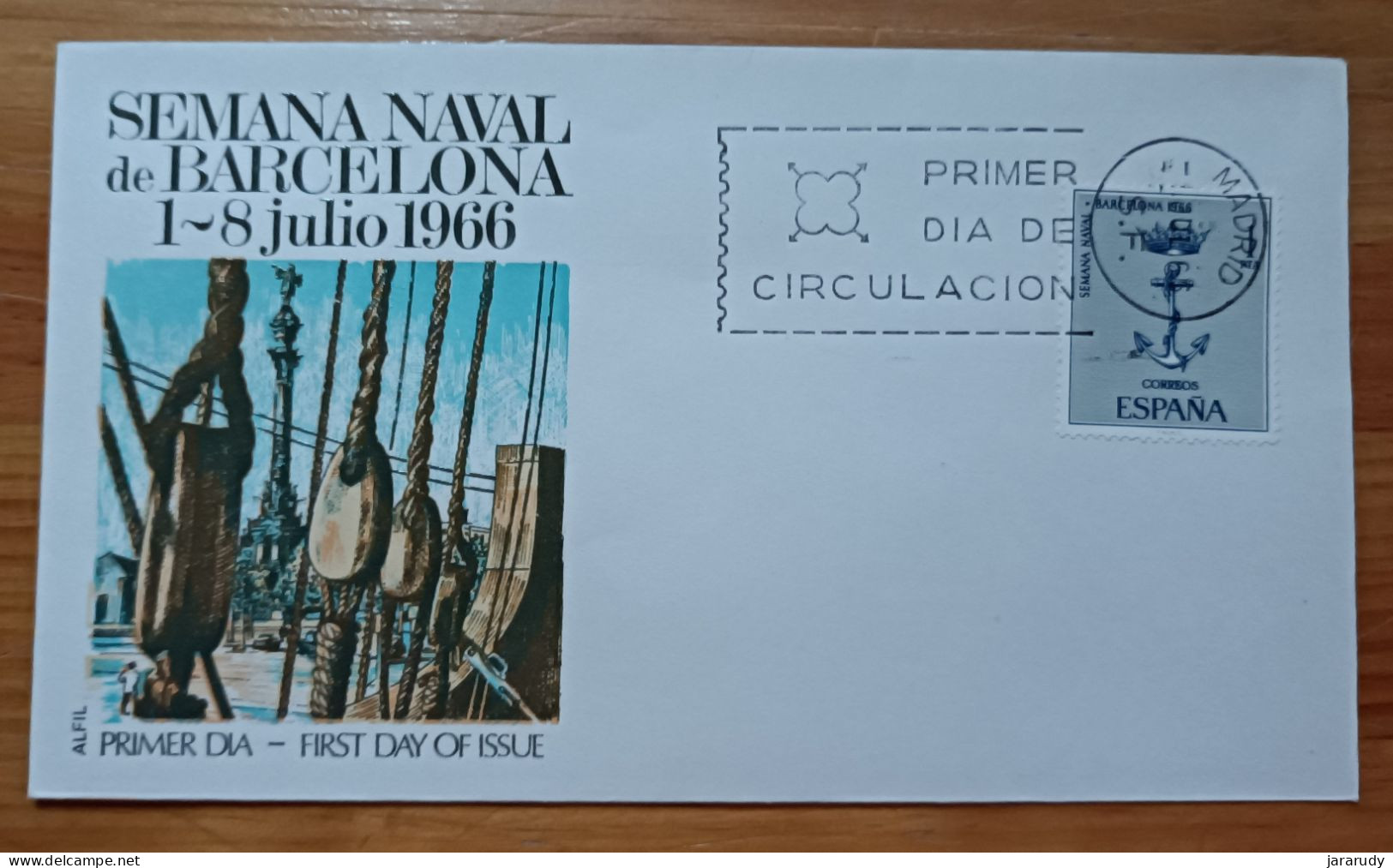 ESPAÑA SEMANA NAVAL 1966 FDC/SPD MNH - FDC