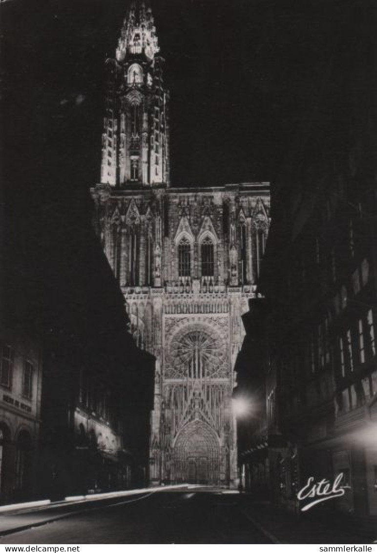 66930 - Frankreich - Strasbourg - Le Cathedrale Illuminee - Ca. 1965 - Strasbourg