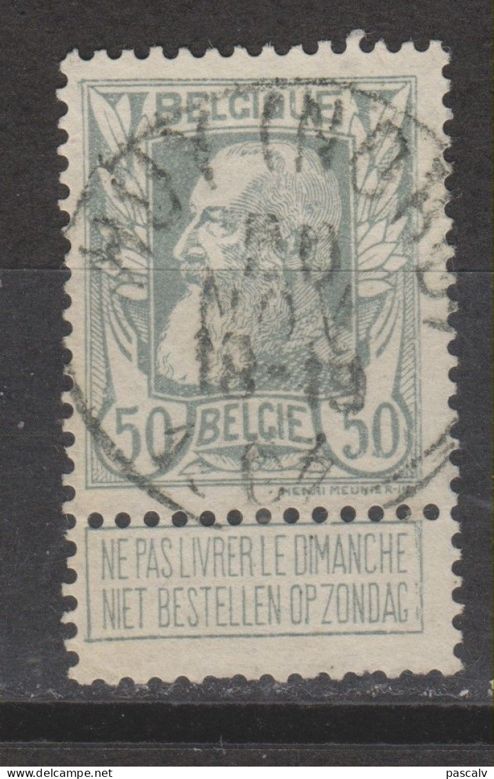 COB 78 Oblitération Centrale HUY (NORD) - 1905 Thick Beard