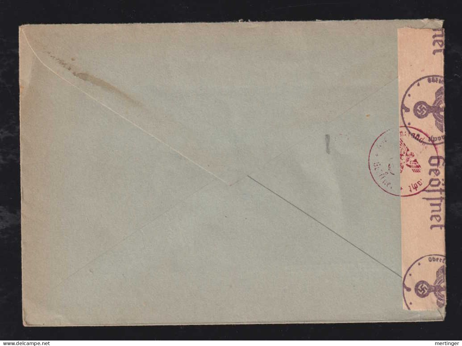 Norway Norwegen 1943 Meter Censor Cover BORGESTAD X HELLERUP Denmark - Lettres & Documents