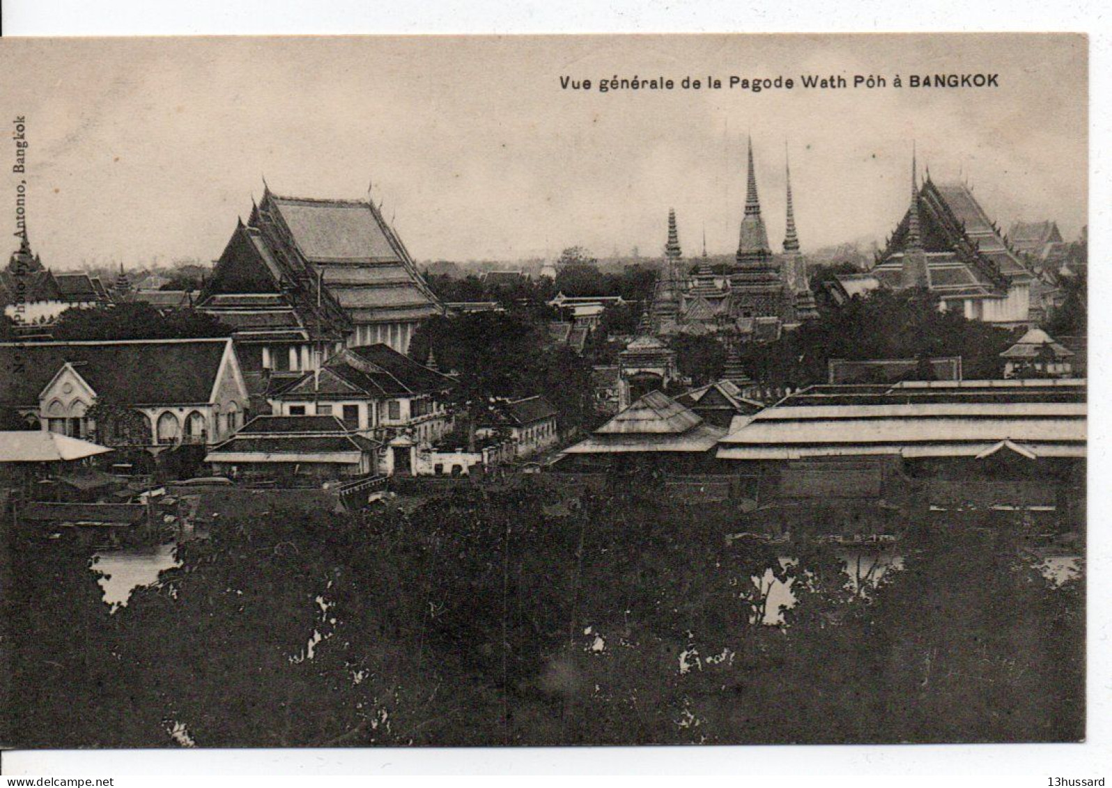 Carte Postale Ancienne Thaïlande - Bangkok. Vue Générale De La Pagode Wath Pôh - Thailand