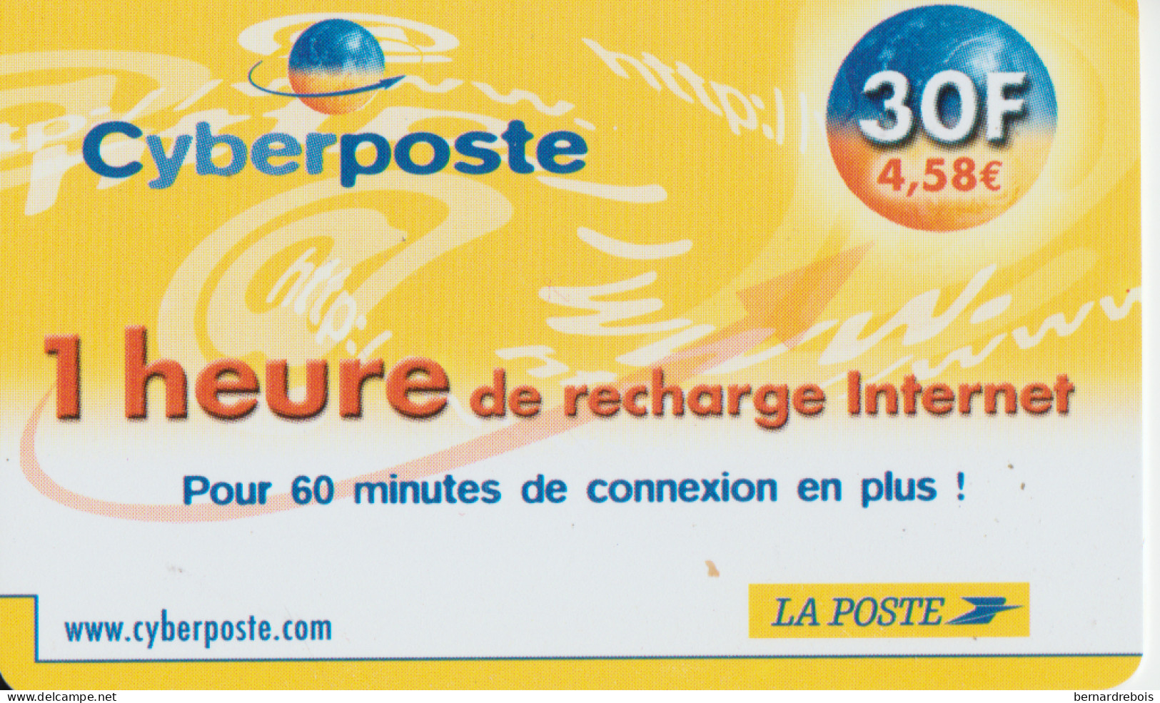 TC22 - TICKET CYBERPOSTE, 30 F, Pour 1 € - Other & Unclassified